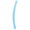 Real Rock Crystal Double Gode Crystal RealRock 42 x 3.5cm Bleu